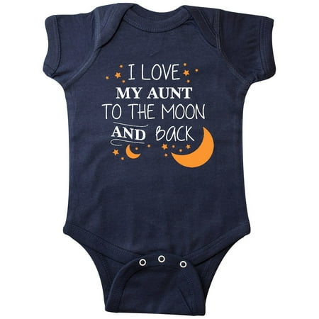 

Inktastic I Love My Aunt To The Moon and Back Gift Baby Boy or Baby Girl Bodysuit