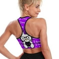 thumbnail image 2 of Hello Kitty Women's Sports Bras Fitness Workout Crop Tank Top Padded Yoga Top, 2 of 7