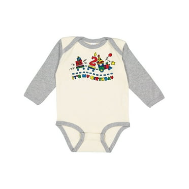 Inktastic Choo Choo 2nd Birthday Boys Long Sleeve Baby Bodysuit