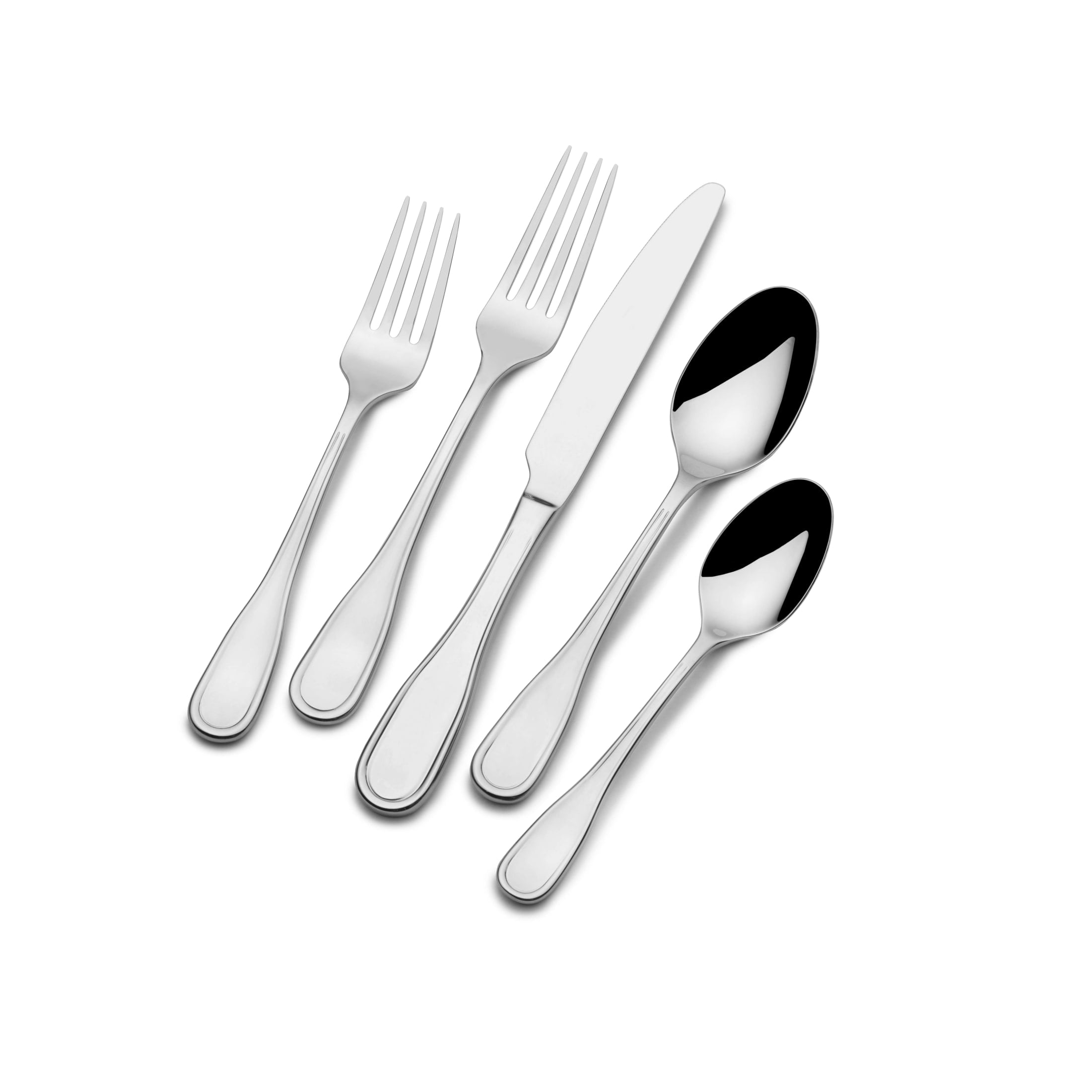 Fitz and Floyd Everyday Bistro Classic 20-Piece Stainless Steel Flatware Set, (Service for 4)