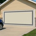 thumbnail image 5 of Beige Garage Door Cover Banner 7 x 16 FT, Black Modern Geometric Abstract Art Aesthetics Garage Door Curtains Backdrop with Grommets for Indoor Outdoor Wall Party Porch Yard Decorations Background, 5 of 9