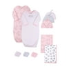 Little Star Organic Baby Girl Newborn Essentials Gown Shower Gift Set, 10pc