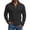 Black, variant on Mens Quarter Zip Textured Knit Top Long Sleeve Casual Pullover Daily Lounge Shirts Light Gray M