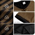 thumbnail image 4 of Akiihool Men's Short Sleeve T-Shirts Men's Fashion Hip Hop Color Block Stripe T Shirt Brown,M, 4 of 7