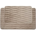 thumbnail image 4 of Bedford Home 67A-77453 2 Piece Memory Foam Bath Mat, Taupe, 4 of 4