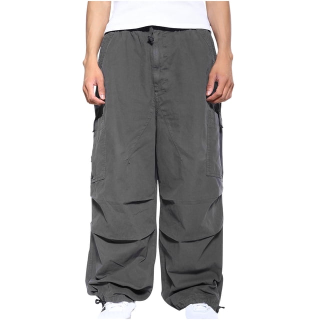 Pantalones cargo largos para hombre, de color liso, rectos, para exteriores, deportivos, informales, para la calle