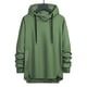 thumbnail image 1 of pstuiky camisa de manga larga para hombre, Sudadera con capucha deportiva de manga larga para hombre, holgada, de color liso, informal, para hombre camisetas de hombre m, 1 of 3