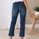 thumbnail image 3 of Vaqueros elásticos bootcut para mujer: pantalones vaqueros casuales acampanados para todas las estaciones, 3 of 6
