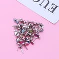 thumbnail image 1 of OULII 50Pack Crystal Rhinestones Brads Assorted Color for Scrapbook Supplies Decoration, 1 of 6