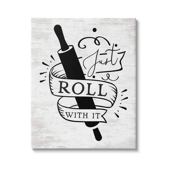 Stupell Industries Roll With It Kitchen Food & Beverage Painting Gallery Wrapped Canvas Print Wall Art, 16 x 20
