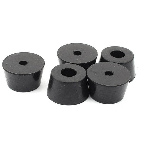 Uxcell Rubber Cover Speaker Furniture Chair Feet Pad 32mm x 25mm x 18mm 5PCS