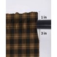 thumbnail image 6 of Black Brown Buffalo Plaid Tier Curtains 36 Inch Length,Sheer Curtains for Bedroom Living Room Window Geometric Classic Checkered Short Kitchen Curtains Drapes for Small Half Window 27.5"x36" 2 Panels, 6 of 7