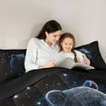 thumbnail image 5 of Feelyou Glitter Bear Teens Twin Bedding Sets 7-Piece, Psychedelic Stars Galaxy Bedding Comforter Set, Dreamy Jungle Animal Reversible Sheet Sets, Ultra Soft Bedroom Decor, 5 of 8
