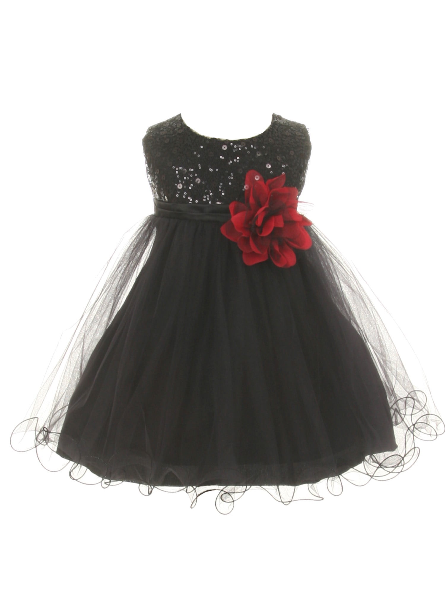 girls black sparkly dress