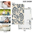 thumbnail image 3 of Dreamtimes Vintage Flowers Ultra Soft 2 PCS Towel Set, Highly Absorbent Hand Towels 16 x 28 Inch Cotton Towels for Bathroom Hotel Gym Travel, Ideal for Daily Use, 3 of 7