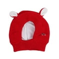thumbnail image 2 of STGRGFHY Red Dog hats for small dogs,dog winter hat,dog ear muffs,Dog Ear Muffs Noise Protection Knitted Hats Pet Neck Ear Warmer for Winter Knitted Cap for Anxiety Calm Down for Dog Cat, 2 of 8