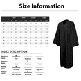 thumbnail image 4 of Mens Shirts Gifts for Men Unisex Choir Robes For Church Baptism Officiant Confirmation Costume,Graduation Gown Pastor &judges Robe Green Polyester M, 4 of 4