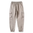 thumbnail image 5 of DayScoop Casual Pants for Men Fashion Bottoms Summer Style Cargo Loose Drawstring Pockets Outdoors Exercise Trousers, 5 of 6