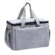 thumbnail image 3 of Bolsa organizadora para cochecito de bebé, bolsa de viaje universal para mamá con correas para cochecito de bebé Gris, 3 of 7