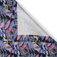 thumbnail image 3 of Ambesonne Tropical Kitchen Curtains, Minimalist Leaves Dots, 55"x30", Lavender Blue Pastel Pink, 3 of 3