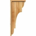thumbnail image 3 of 8"W x 12"D x 28"H New Brighton Rough Sawn Corbel w/Backplate, Western Red Cedar, 3 of 9