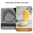 thumbnail image 4 of NWOKYZGH 1Pc Cute Bear Shape Travel Soap Case, Portable Leakproof Soap Container Box Dish with Lid, Draining Soap Holder with Covers for Bathroom Gym Traveling Camping Outdoor, 4 of 6