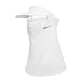 thumbnail image 1 of Gorro con visera de seda transpirable con protección UV para montar al aire libre blanco, 1 of 8