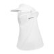 thumbnail image 1 of Gorro con visera de seda transpirable con protección UV para montar al aire libre blanco, 1 of 8