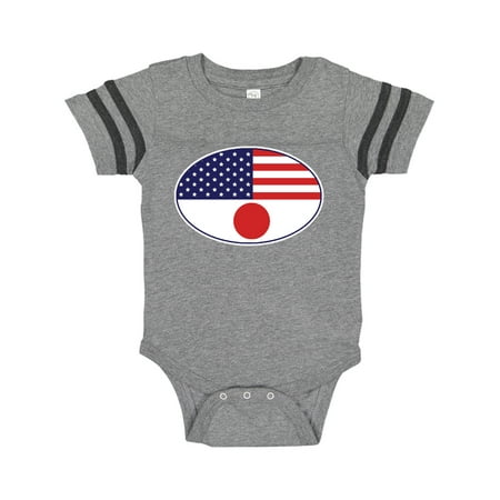 

Inktastic Japanese American Flag Gift Baby Boy or Baby Girl Bodysuit
