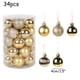 thumbnail image 5 of 34 piezas de bolas de adornos navideños de 4 cm para árbol de Navidad, bolas colgantes para decoración navideña, decoración para el hogar, Navidad 2024, decoración de Navidad, 5 of 5