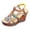 C, variant on Gladiator Sandals for Women Fashion Color Block Platform Wedges Heels Elastic Slingback Pumps Beach Vacation Dress Shoes Size 7.5