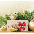 thumbnail image 7 of Christmas Wreath Bows Tree Ornaments Decorations for Bows for Wreath Gift Wrapping Buffalo Paid Holiday Decor for Outdoor or Indoor Decor Gold 6Pcs, 7 of 7