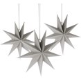 thumbnail image 1 of 3pcs Hanging Paper Star, Christmas Paper Stars, 30cm Handmade Paper Star, Paper Hanging Star, Christmas Paper 3d Star, Ornate Ceiling Paper Star (gray, 1 of 5