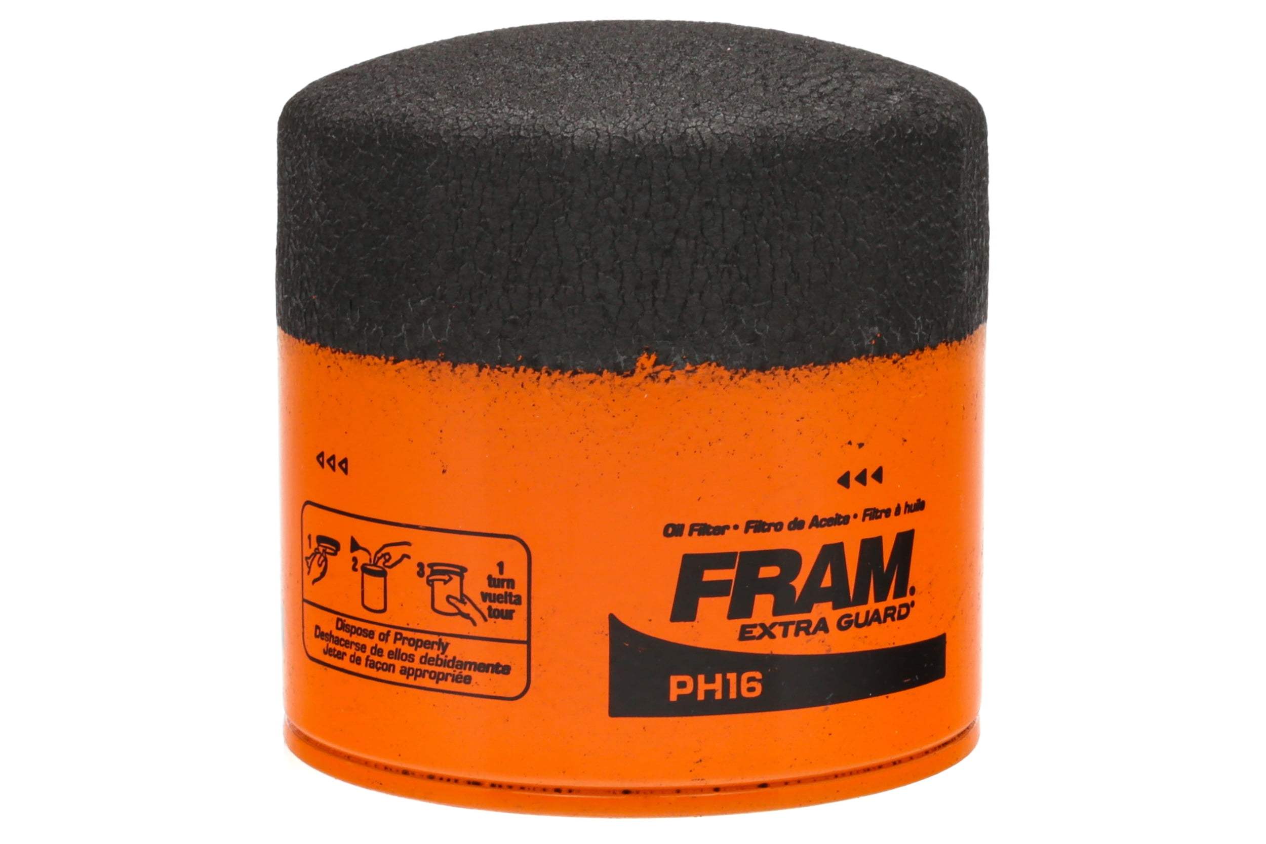 FRAM Extra Guard Oil Filter, PH16, 10K Miles, Replacement Oil Filter Fits Select Vehicles