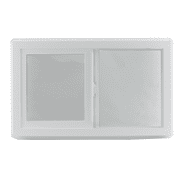 Window 30" x 18" Double Pane Tempered Clear Glass Low-E PVC Frame Horizontal
