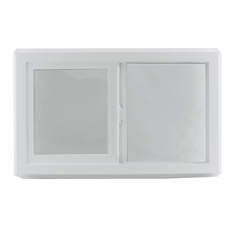 Window 30" x 18" Double Pane Tempered Clear Glass Low-E PVC Frame Horizontal