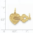 thumbnail image 2 of Beautiful 14k Heart and Key Break Apart Charm, 2 of 2