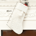 thumbnail image 2 of 2 medias navideñas de punto, medias navideñas de punto con pompón para decoraciones navideñas, 2 of 5