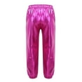 thumbnail image 3 of MSemis Kids Girls Shiny Dance Trouser Children Pants Hip Hop Street Leggings 6-16Y Rose_Red 6, 3 of 6