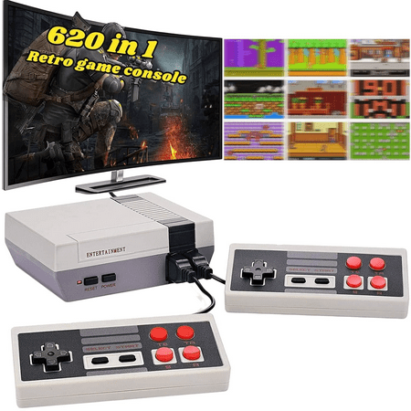 Mini Classic Game Consoles Mini Retro Game Consoles Built-in 620 Games Video Games Handheld Game Player（AV Out Cable 8-Bit）