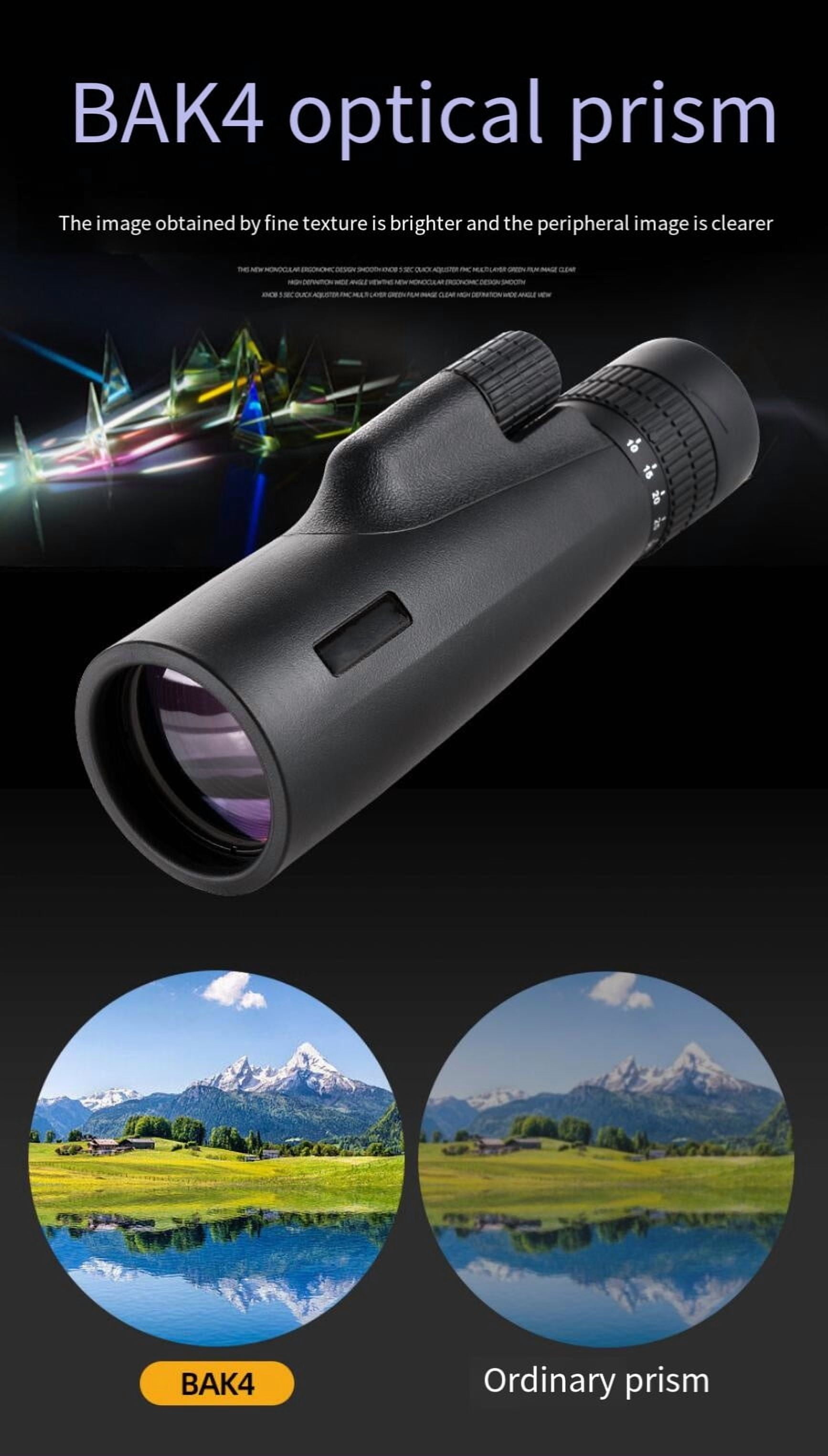 10-30x50 Monoculars Telescope Zoom Bak4 Prism HD Optics Powerful Binoculars Night Vision Waterproof For Camping Hunting