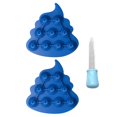 thumbnail image 1 of LUVCLS Cubitos de hielo de silicona para whisky, moldes de chocolate y caramelos con forma de caca, divertidos moldes de silicona para hacer caca, 1 of 7