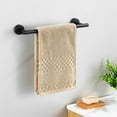 thumbnail image 3 of Juego de accesorios de baño de 14 piezas, color negro mate, juego de accesorios de baño de acero inoxidable, juego de barra para toallas de baño, toalleros para baño montado en la pared., 3 of 5