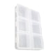 thumbnail image 5 of Injueey Pastillero transparente de 6 rejillas, dispensador de pastillas de almacenamiento de plástico, contenedor de collar de joyería de viaje para el Almacenamiento y organización del hogar Injueey HA003767-00, 5 of 6