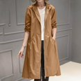 thumbnail image 4 of Long Windbreaker Jacket Women 2025 Long Sleeve Lightweight Loose Windproof Zip Up Coat with Pockets Outerwear, 4 of 6