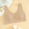 thumbnail image 2 of Xucatan Front Closure Bras for Women No Underwire Push Up Bra Plus Size Full Coverage Deep V Bralette Wireless T-Shirt Bra U Back Christmas gifts, 2 of 6
