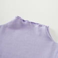 thumbnail image 6 of Odeerbi Kids Boys Girls Long Sleeve Tees Turtleneck Cotton Basic Layering T-shirt 1-10 Years Casual Loose Solid Color Lace Base Layer Round Neck High Neck Base Shirt Top Purple, 6 of 7