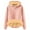 Pink, variant on GDREDA Womens Casual Winter Warm Fleece Sherpa Lined Pullover Hooded Sweatshirt Orange,L