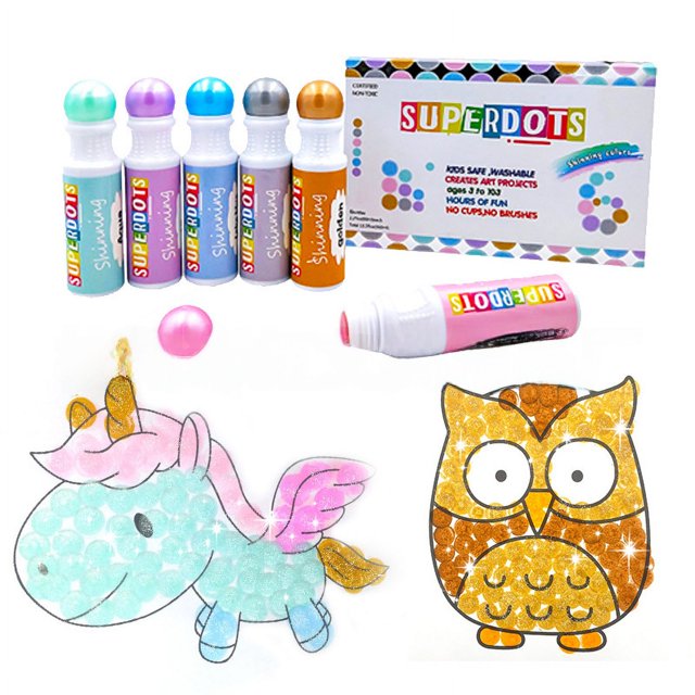 Pincel de grafiti de puntos para niños, educación temprana, iluminación, acuarela, tranquilidad, relleno de grafiti, juego de caja de regalo de pinceles para jardín de infantes