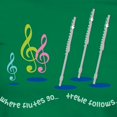 thumbnail image 3 of CafePress - Flute Treble Quote Women's Dark T Shirt - Women's Traditional Fit Dark T-Shirt, 3 of 4